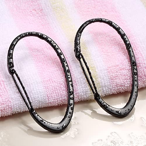 Black Shower Curtain Rings, Rustproof Shower Curtain Hooks - Image 4