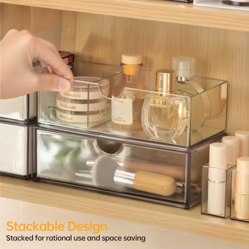 PAVSTINE Medicine Cabinet Organizer 2 Pack, Stackable Storage Drawers - Image 5