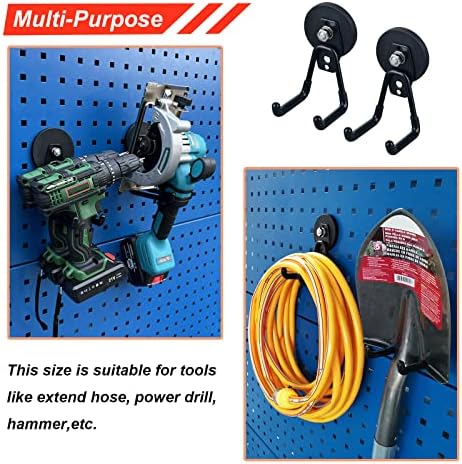 Magnetic Hooks Heavy Duty Garage Hooks Tools Organizer Anti-Slip Strong - Image 6