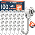 FINDMAG 100 Pack Magnetic Hooks by FINDMAG
