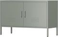 Metal Storage Cabinet,Short Locker Cabinet with Storage,Modern Cabinet for Bedroom,Classroom,Green
