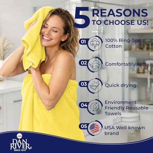 DAN River 8 Piece Luxury Bath Towels - Image 5