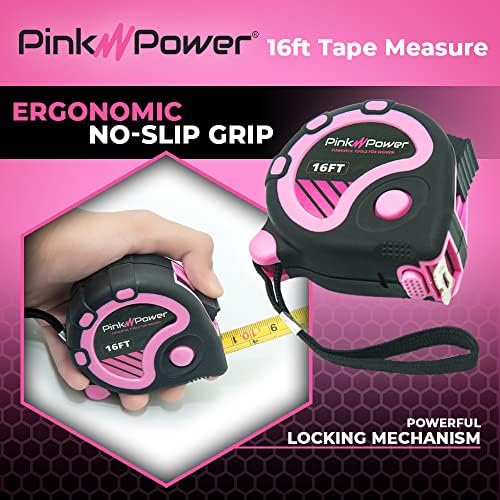 Pink Power 16ft Pink Tape Measure - Image 4