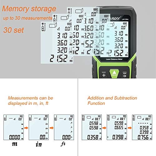 Huepar 2026 Upgraded Dual Laser Measuring Tool 395Ft - Image 4