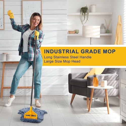KeFanta 2 Pack Commercial Mop Heavy Duty Industrial Mops - Image 6