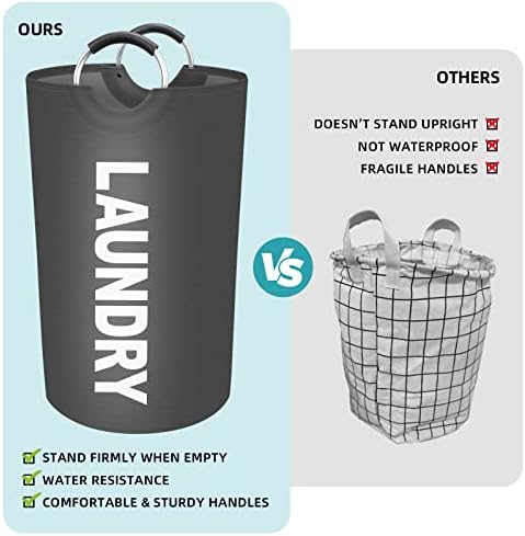 90L Large Laundry Basket, Dirty Clothes Waterproof Laundry Hamper - Image 3