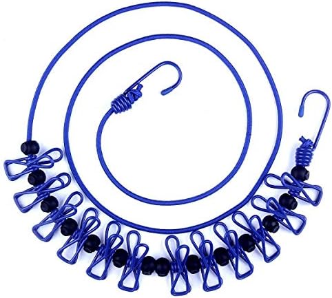 Portable Travel Clothesline, Adjustable Elastic Travel Camping Retractable by AIKESIWAY