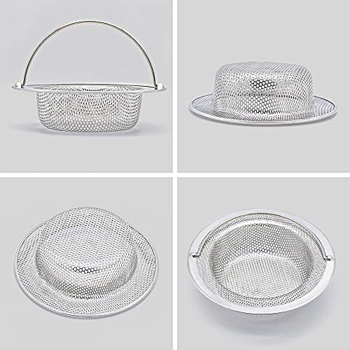 2 Pack Premium 304 Stainless Steel Kitchen Sink Strainer - Image 2