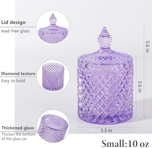 rejomiik 2 Pack Qtip Holder Apothecary Jars - Image 3