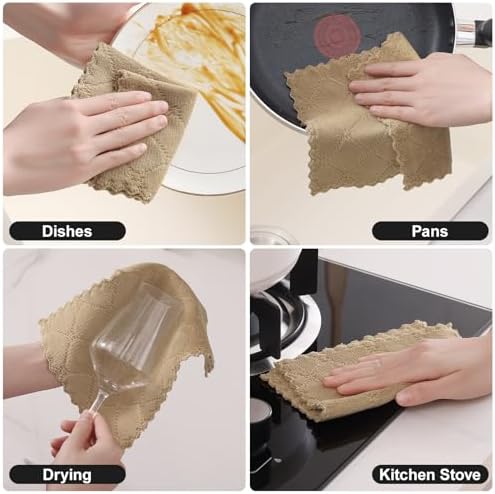 Homaxy Super Soft 18 Pack Coral Velvet Dish Cloths - Image 5