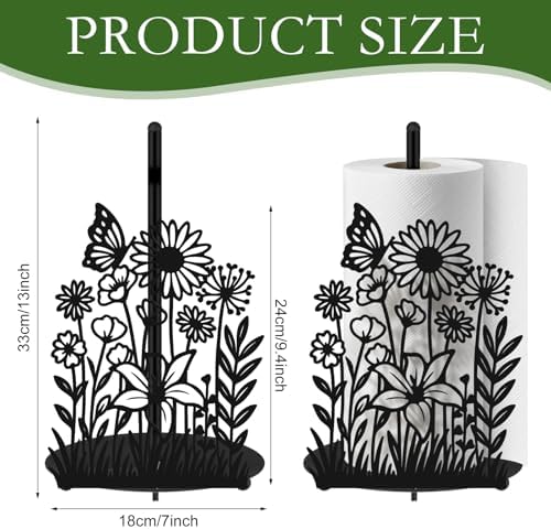 Wildflower Kitchen Countertop Paper Towel Holder Decorative Paper Towel Holder - Image 2