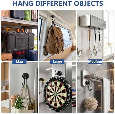 Mixed Sizes Magnetic Hooks, 2026 Cruise Cabin Ship Essentials Heavy Duty Strong - Image 6