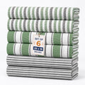 Pack of 6 Cotton Kitchen Towels Set, Dish Towels, Cleaning Rags, Kitchen Dish by NeoclassAlphaThread