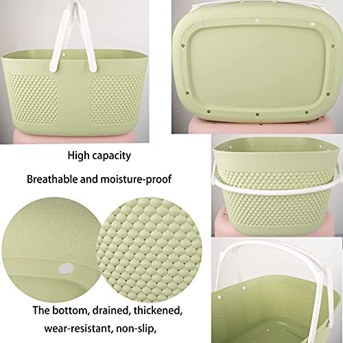 rejomiik Portable Plastic Shower Caddy Basket Organizer - Image 3