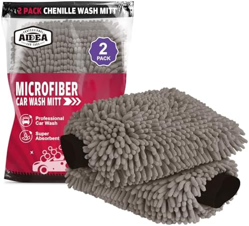 AIDEA Car Wash Mitt Microfiber, Car Wash Brush, 7.12''X10.14'' by AIDEAHOME