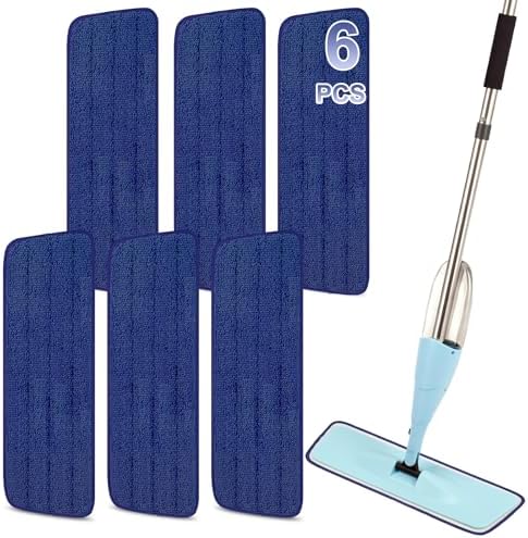 16.5 Inch Reusable Mop Pads Microfiber Spray Mop Replacement Heads by ZIYUNBIXI