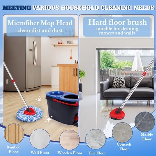 4 Packs Spin Mop Replacement Heads Compatible - Image 4