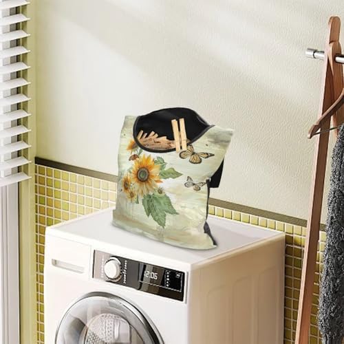 Sunflowers Butterfly Clothespin Bag - Image 3