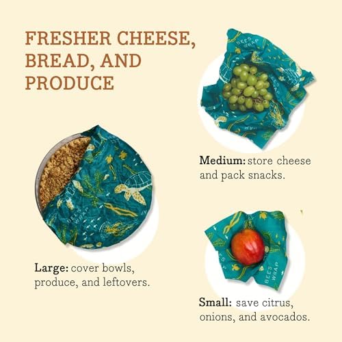 Bee's Wrap Beeswax Food Wraps, 3 Pack Assorted - Image 5