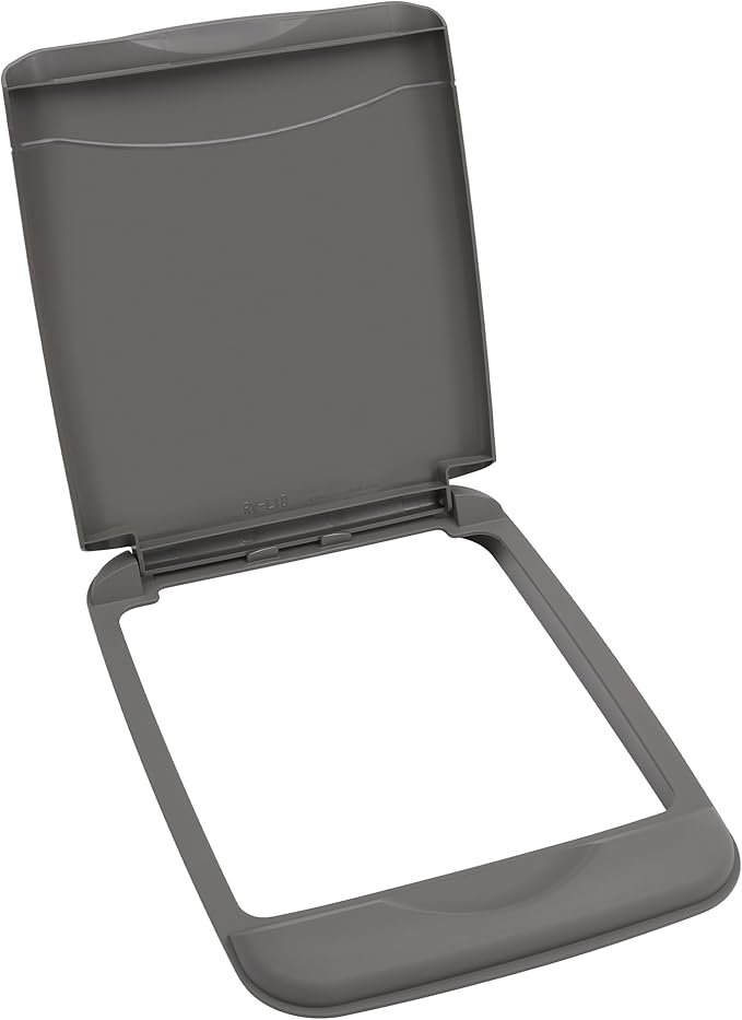 Rev-A-Shelf 35 Qt Under Sink Garbage Can Lid, Kitchen and Bathroom Cabinet, Replacement Plastic Trash Bin Lid Only, Gray, RV-35-LID-13-1-40, 2 Pack