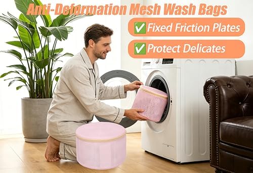 Bra Washing Bag for Delicates, Shape-Retaining, 2 Pack Lingerie Laundry Bag - Image 4