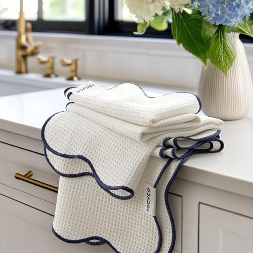 RECYCO Waffle Kitchen Towel Set of 2 by RECYCOHOMECOLLECTION