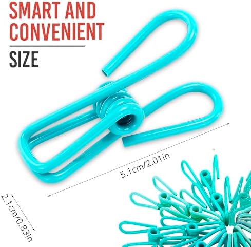 30 Pack Blue Chip Bag Clips for Food - Image 2