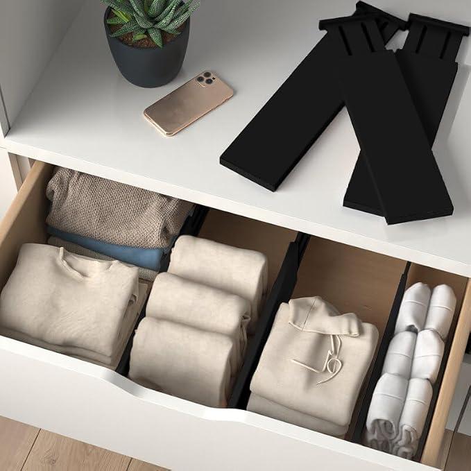 6 Pack Black Drawer Dividers - Image 5