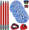 Mop Handle Mop Replace Heads and Mop Base Brush Replacement by Uoiispet