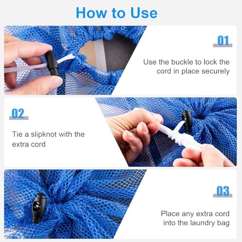 2 Pack Large Mesh Laundry Bags - Image 5