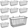 10 PCS Wire Baskets Wall Grid Panel Hanging Wire Basket Hanging Wall Baskets No by Oungy