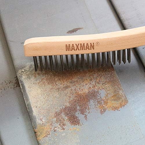 MAXMAN Wire Brush, Heavy Duty Rust Remover - Image 5