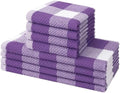 Mordimy 8 Pack Kitchen Towels and Dishcloths Set by Mordimy