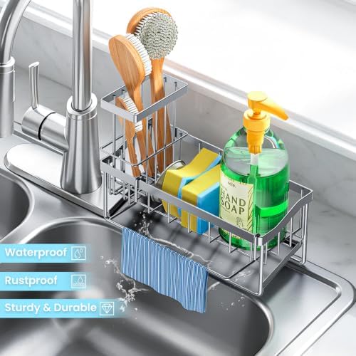 PKBD Self-Draining Sink Caddy – Holds Sponge & Dishcloth - Image 7