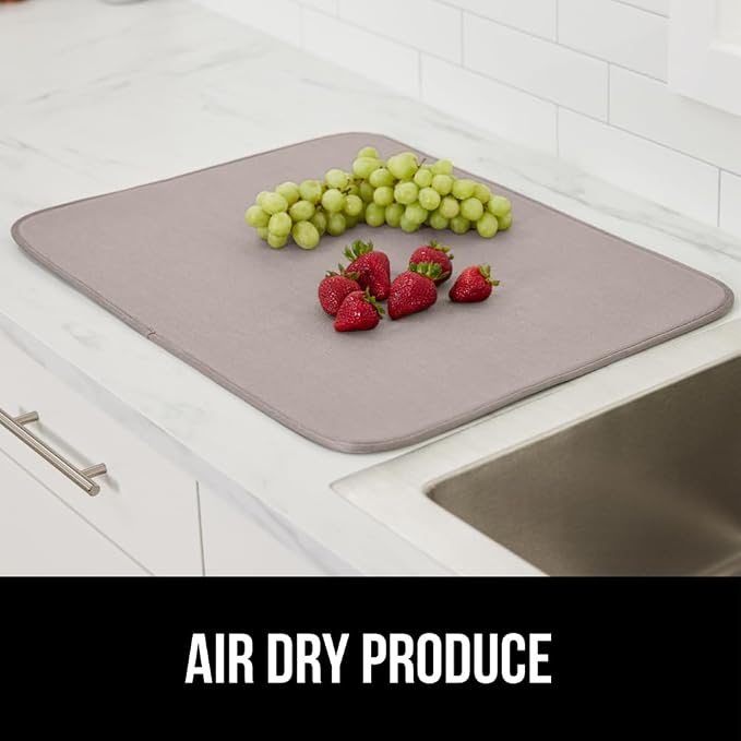 GORILLA GRIP Ultra Water Absorbent Microfiber Dish Drying Mat, Slip Resistant - Image 9