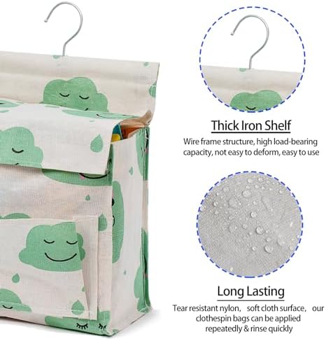 Laundry Clothespin Bag for Clothesline Outdoor, Waterproof Clothespin Bag - Image 5