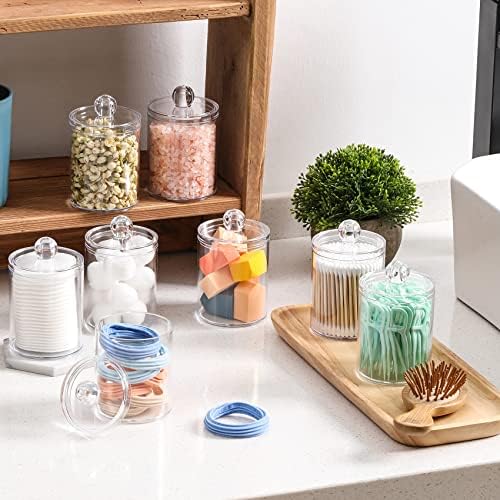 8 Pack Acrylic Qtip Holder Dispenser - Image 3