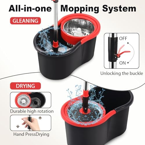 Spin Mop and Bucket, Mop and Bucket - Image 3