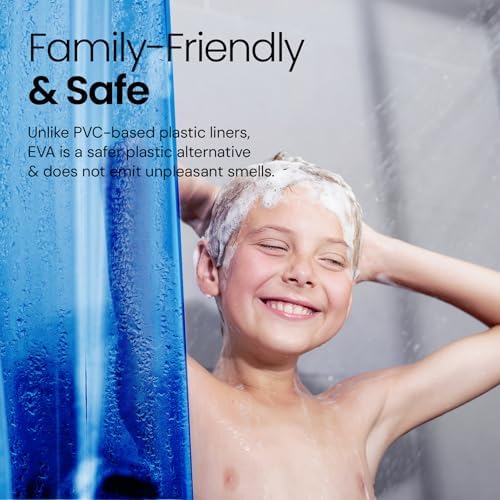 LiBa Bathroom Shower Curtain Premium PEVA Non-Toxic - Image 5