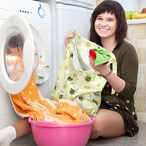 Shappy 2 Pack Wet Dry Bag Travel Laundry Waterproof, Solid Green Pink - Image 6