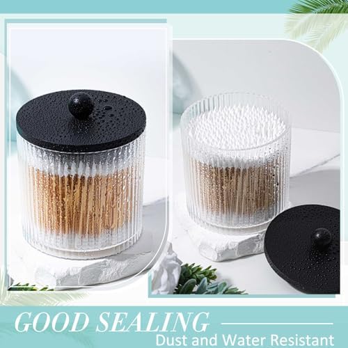 6 Pcs Plastic Holder Dispenser Bathroom Jars - Image 4