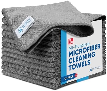 Gray Microfiber Cleaning Cloth by MicrofiberWholesale