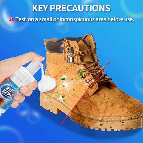 Jevvu Suede Shoe Cleaner, 6.76 fl oz Suede and Nubuck Cleaning Kit - Image 6