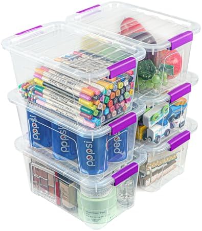 EOENVIVS Clear Storage Bins by EasyCozyHomey