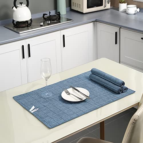 Puomue Microfiber Kitchen Towels and Dishcloths Set, 26 x 18 Inch and 12 x 12 - Image 5