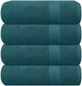 GLAMBURG Premium Cotton 4 Pack Bath Towel Set by GLAMBURG