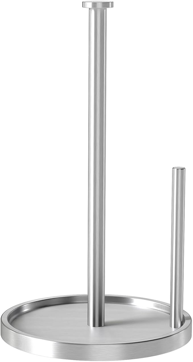 Paper Towel Holder Countertop, Standing Paper Roll Holder by STWWO