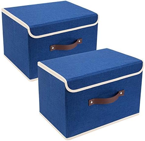 TYEERS Collapsible Storage Boxes, Washable Fabric Storage Bins by StorageOrganization