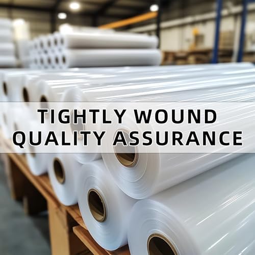 Clear Shrink Wrap Film 5" x 1000ft Roll, 80 Gauge Thick Cling Plastic Wrap - Image 6