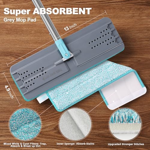 JOYMOOP Flat Mop, Microfiber Floor Cleaner - Image 2